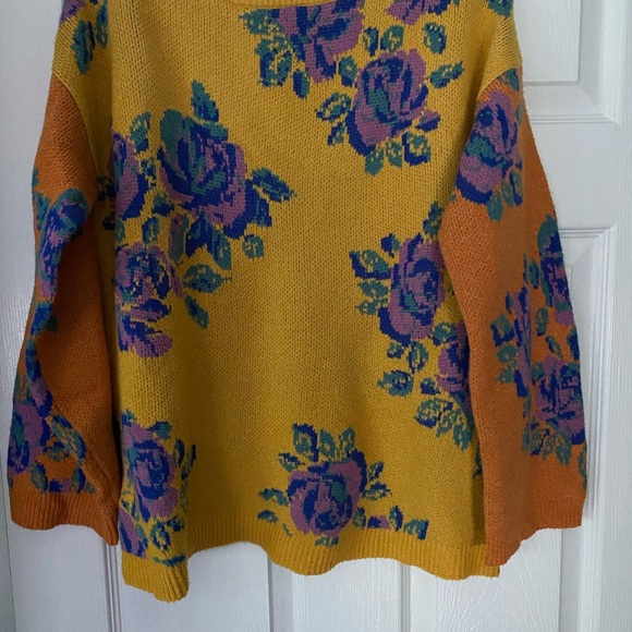 [Pioneer Woman] Floral Jacquard Sweater M - Picture 2 of 2